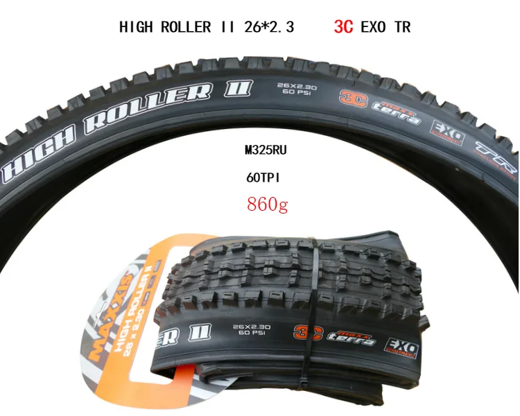 MAXXIS бескамерная готовая 3C TLR 26*2,3 велосипедная шина 26er 27,5*2,3 DH шина для горного велосипеда 26 складных шин вниз холм MINION DHF DHR - Цвет: 26x23 3C