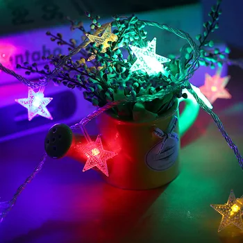 

3m Star Led Strings Wire Battery Operated Christmas Wedding Party Decoration Outdoor Party Suplies LED String Fairy Lights