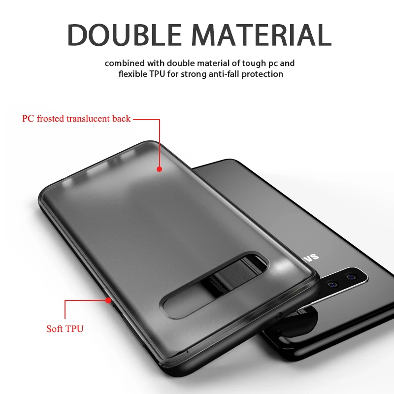 

Fashion Phone Case for Samsung Galaxy S10 Plus Case Frosted Translucent PC Back Cover for Samsung Galaxy S10E Case Coque Funda