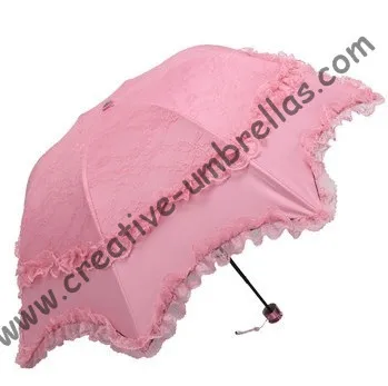 

Princess umbrellas,100%sunscreen,UPF>50+,ladies'parasol,8k ribs,black silver coating,pocket parasol,UV protecting,arched lacing