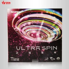 SANWEI T88 ULTRA SPIN 40+ резина для настольного тенниса(наполовину липкая, спин и скорость) с губкой прыщи в резиновом пинг-понге