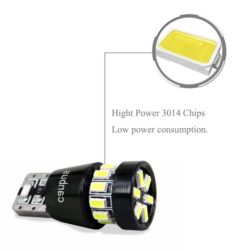 BOAOSI 2x W5W T10 светодиодный Canbus ОШИБОК 18SMD 3014 6000 К Белый салона Купол Дверь Чтение