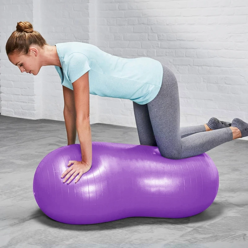 Товары для йоги Взрывозащищенный йога арахисовый мяч фитнес-восстановление физиотерапия мяч-фиолетовый