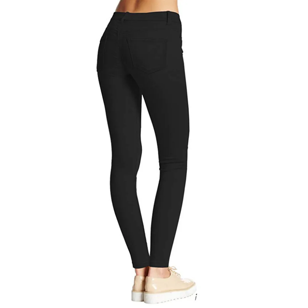 Women's High Waist Fashion Solid Long Trousers Pants Elasticity Tights Elastic Waist Leggings Long Trousers Pencil Pant&xs