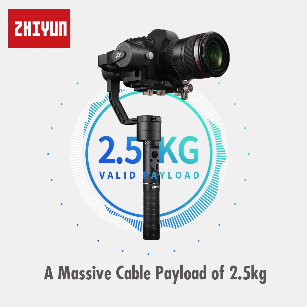 Zhiyun Crane Plus 3-осевая 3-осевой Карманный стабилизатор для всех моделей DSLR беззеркальных Canon 5D2/5D3/5D4 компактная цифровая однообъективная зеркальная Камера