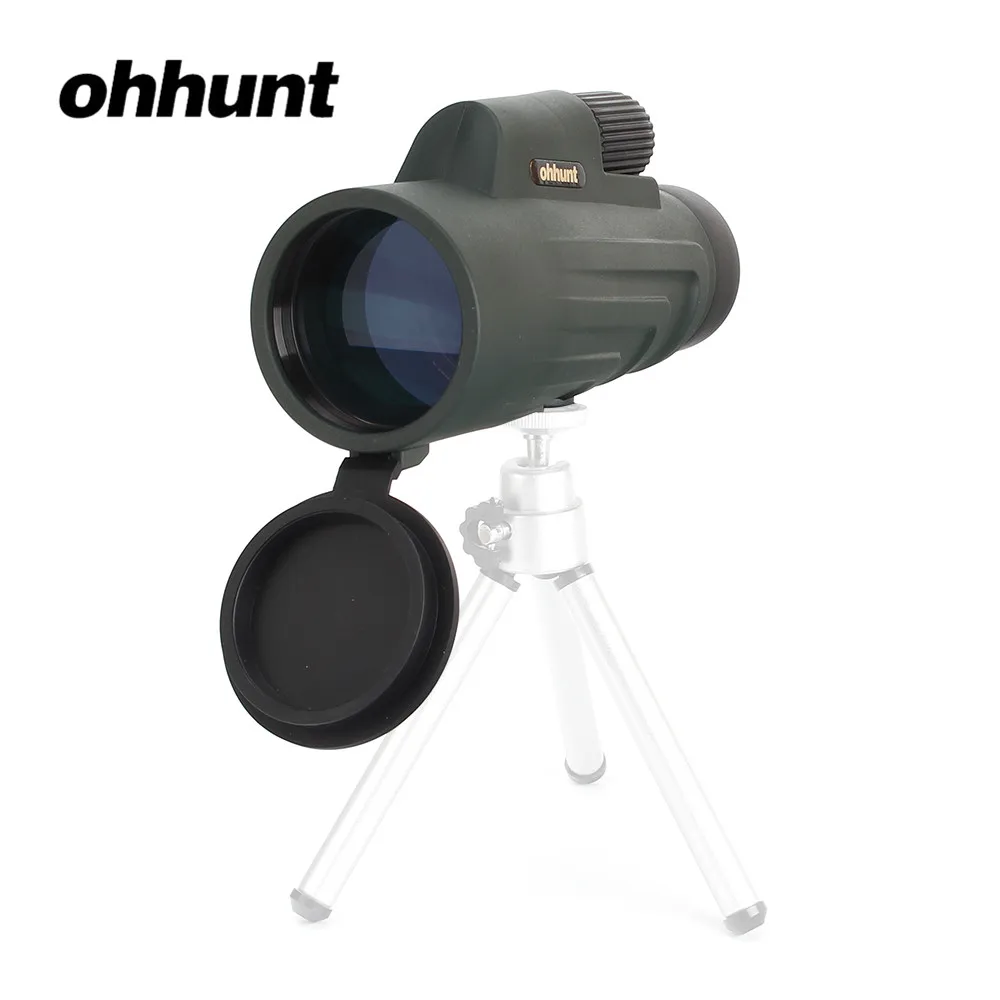 ohhunt 10x50 Dark Green Monocular Waterproof Fogproof Wide-angle Bright Telescope Hunting Optics Camping Hiking Travel Concert (1)
