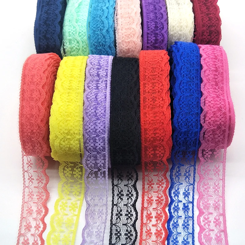 10 Yards 22MM Lace Ribbon Tape DIY Embroidered For Sewing Decoration African Fabric | lace ribbon,lace sewing supplies,lace sewing accessories,lace decoration,lace accessories,lace garment accessories