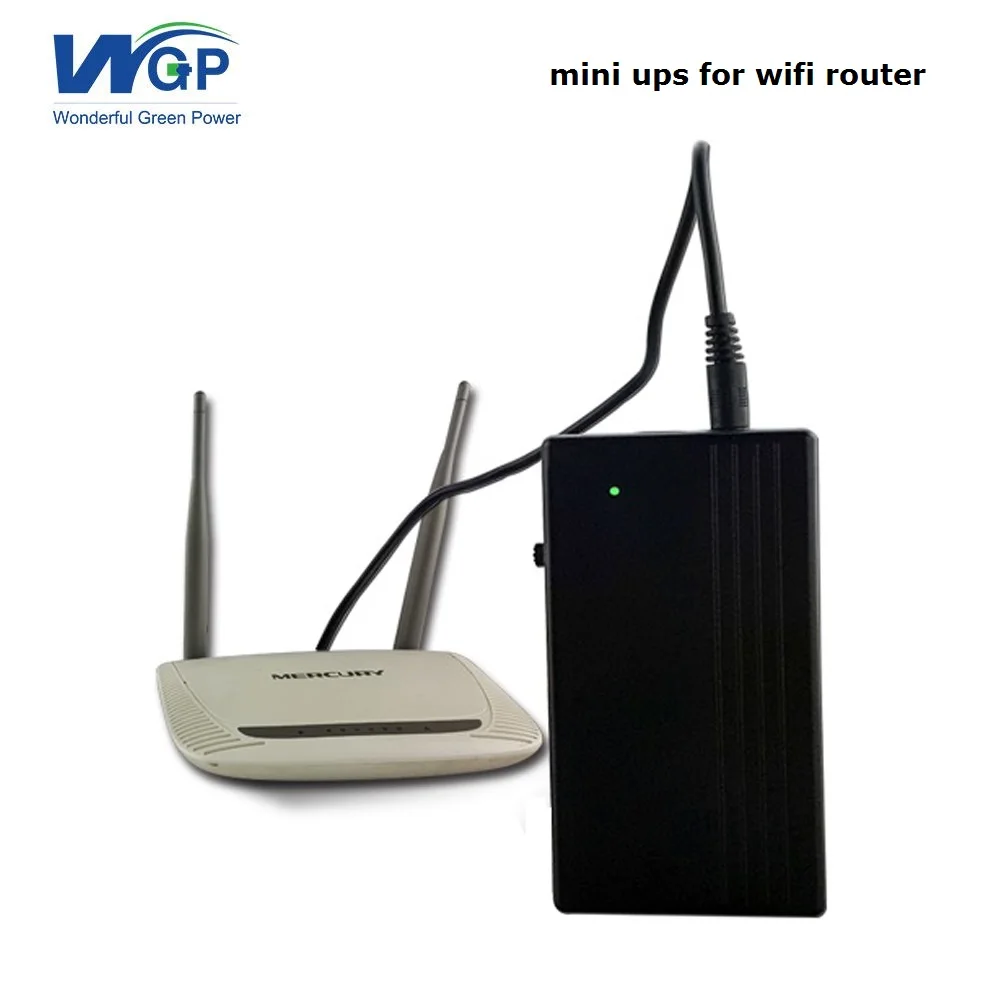 

RICHROC portable mini ups 12v for wifi router and modem,12 volt lithium battery ups power supply with battery backup