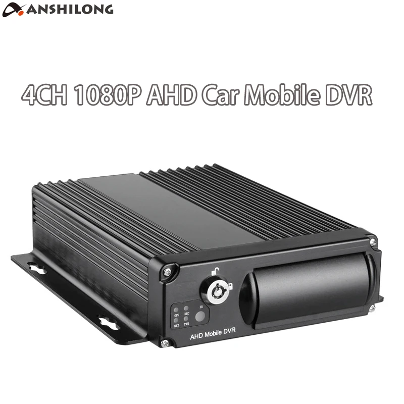 Mini 4CH Car Vehicle AHD Mobile DVR Realtime Video//Audio Recorder SD Card Remote