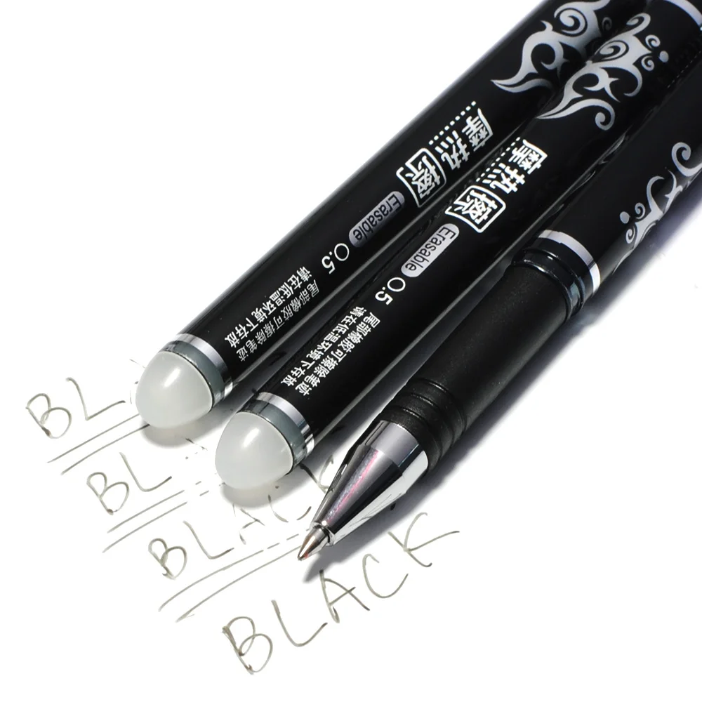 VITNAT 3 шт./лот канцелярские принадлежности стираемая ручка заправка 0,5 мм черные/синие чернила гелевая ручка для детей и студентов