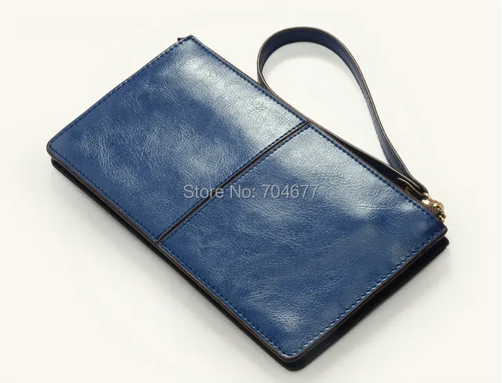 Cowhide Genuine Leather Designer Travel Wallet Women's Ladies Money Clip Clutch Organizer