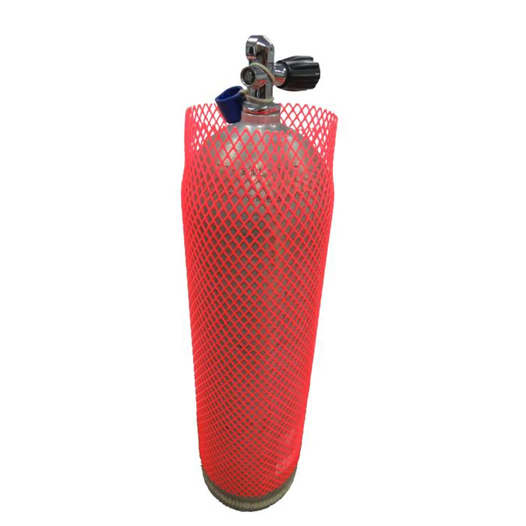 Durable Scuba Diving Tank Mesh Anti-scratch Snorkeling 7.25-8inch Cylinder Net Protector Reusable Dive Tank Protective Sleeve 