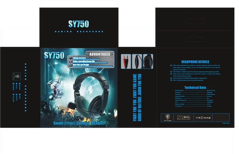 SOYTO Original Wired Stereo Bass Headset Gaming Headphones fone de ouvido Earphones auriculares With Mic for Mobile Phones PC14