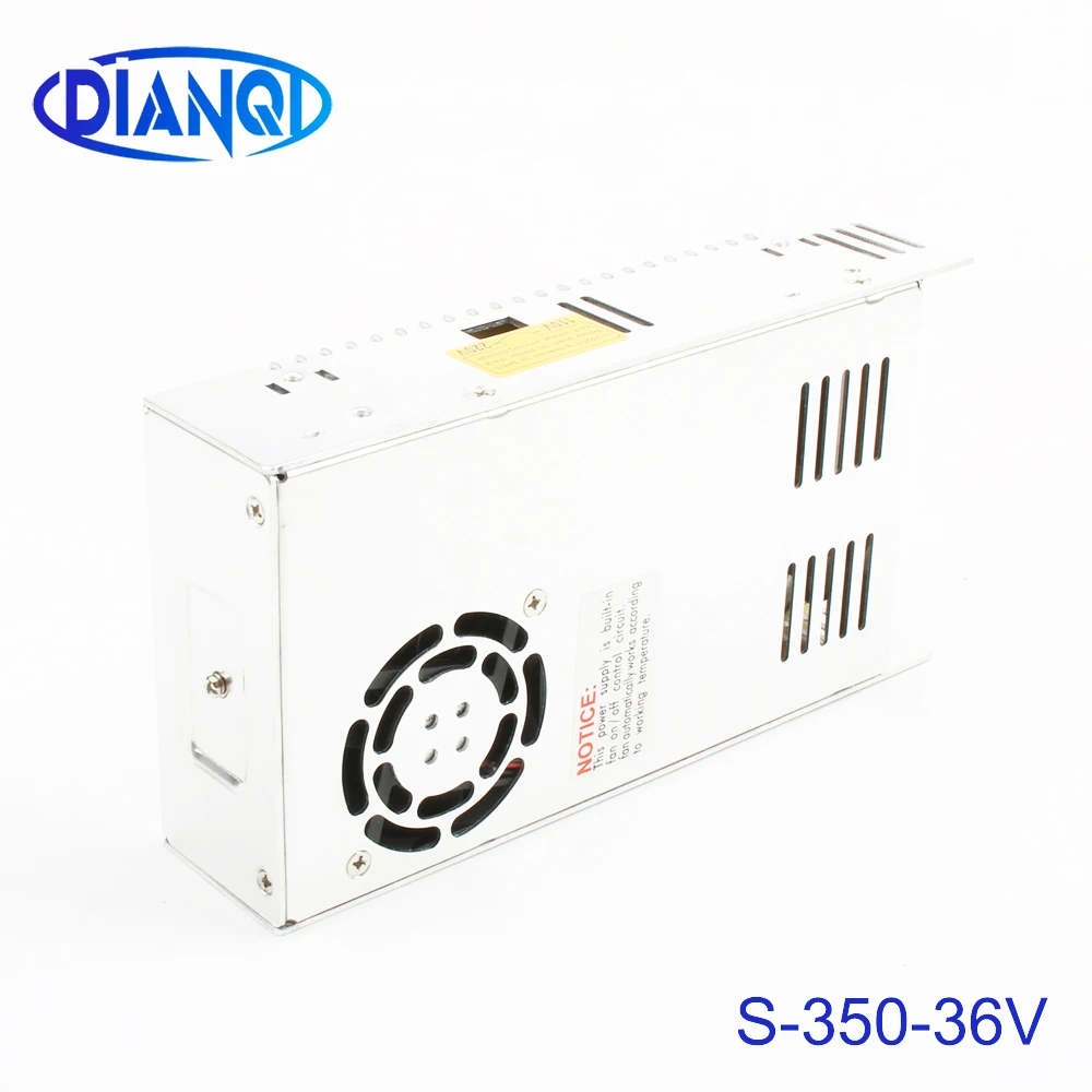 DIANQI Led Питание переключатель 350 Вт 36 В 9.7A ac dc конвертер S-350w 36 в переменный ac к dc напряжение Регулятор S-350-36