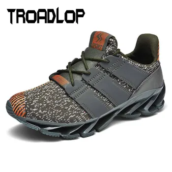 

Troadlop Army Green Mesh Sneakers Shoes Men Walking Shoes