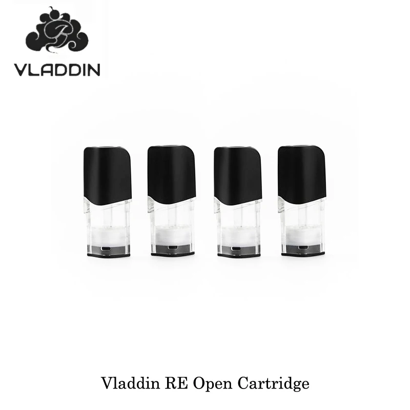 (4 шт./лот) электронные сигареты Vladdin RE Open пустая Замена Pod многоразовый картридж