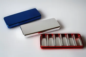 

1pcs Dental Bur Holder Block Sterilizer Case Disinfection Endo Box Rack blue,red and silvery