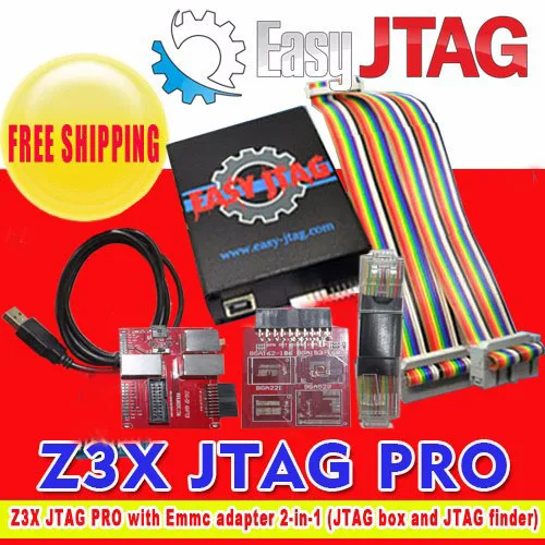 Легкий Jtag Z3x EasyJtag z3x JTAG PRO с Emmc адаптер 2-в-1 (JTAG box и искатель) Бесплатная Доставка |