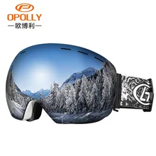 Лыжные очки двойной противотуманный для мужчин и женщин Близорукость Сферический лыжный очки Открытый Взрослый