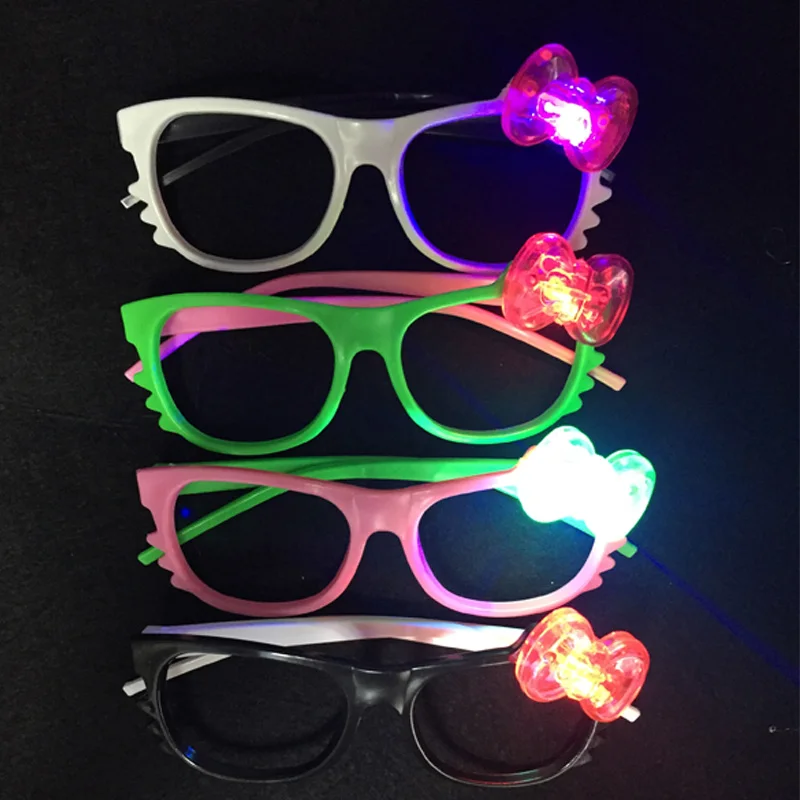Hot selling 100pcs LED flashing glasses led glasses mask glasses KT cat