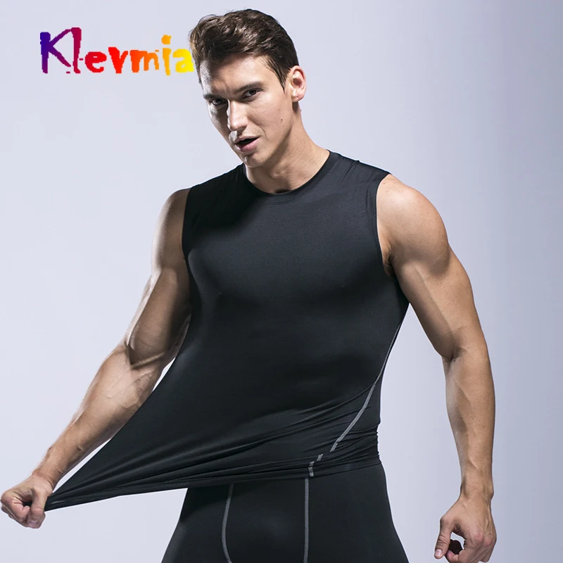 

Men Running Vest Quick Drying Gym Tank Top Fitness Sleeveless Tshirts Sports Clothes Compression Yoga Vest Plus Size