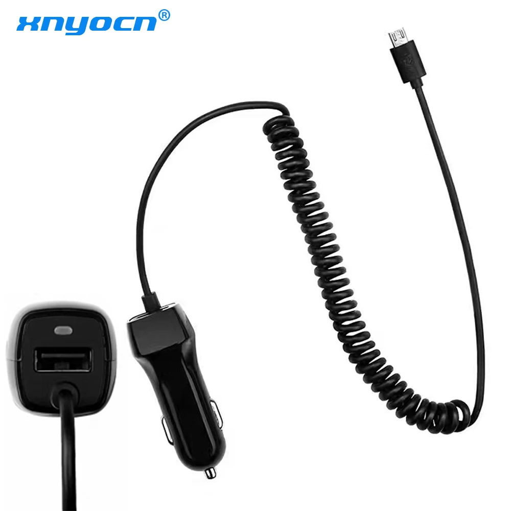 USB Car Charger for IPhone X 7 8 Phone Car-charger with Micro USB Type C Lighting Cable for Samsung S9 S8 Plus Universal Charge