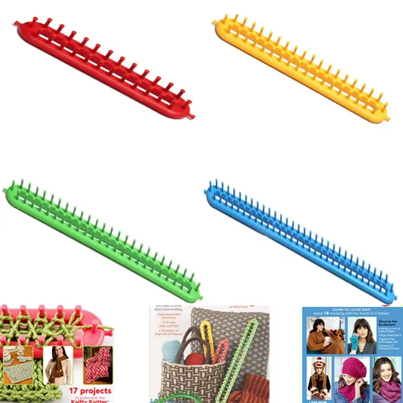 

4 Pcs Rectangle Wool Knitting Loom Scarf Sweater Shawl DIY Knit Tool LE66