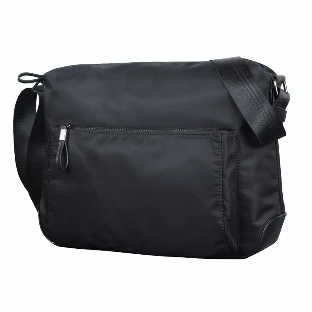 

2018 Vogue Men Business Bag Waterproof Oxford Shoulder Messenger Bag Multifunction Leisure School Satchels Black Navy