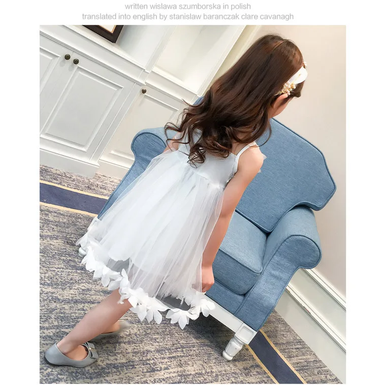 2018 Fashion Flower Girls Dress Summer Kids Clothes Sleeveless Cute Princess Party Children Dresses For Girls Costumes 14 Years (8)