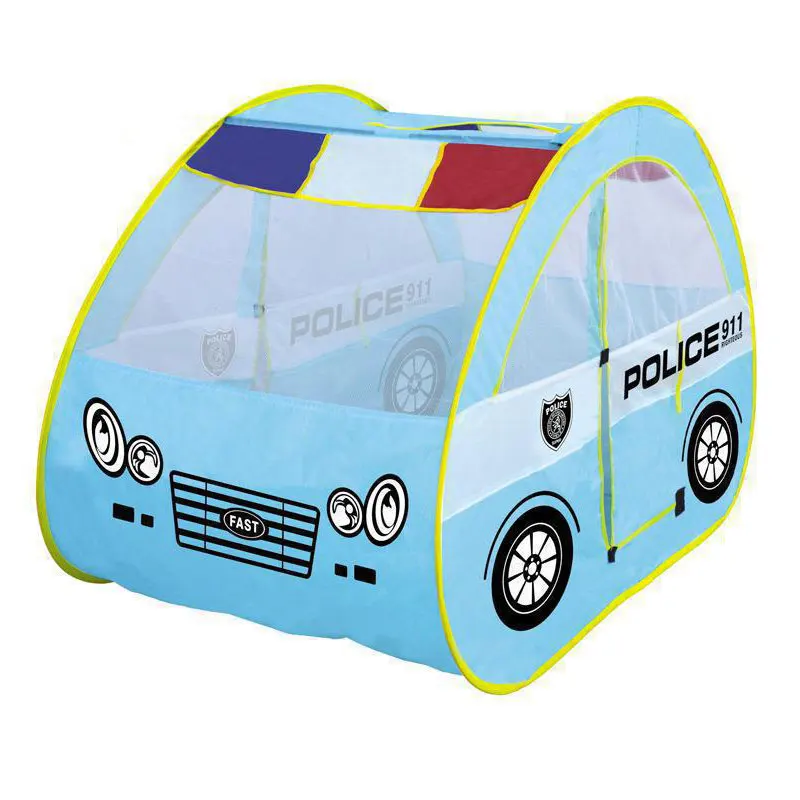 

BOHS Toy Tent Police Patrol Car for kids Foldable Tent with Car Shape Cute and Portable fun place for Children
