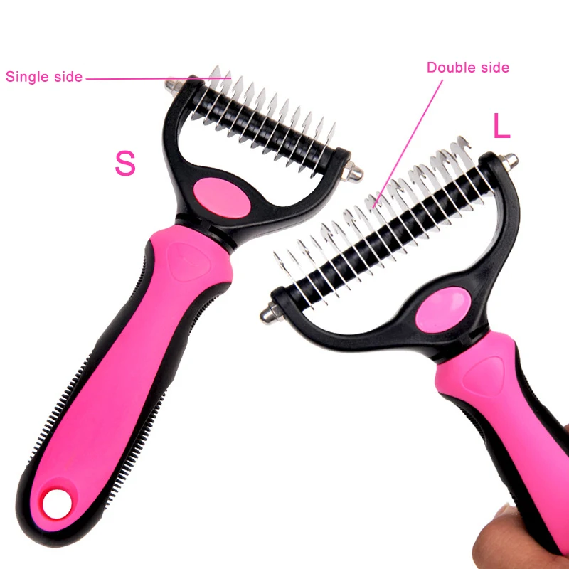 

2019 Open Knot Pet Dead Hair Remove Dog Comb Cutter for Cats Grooming Deshedding Brush Fur Trimmer Accessories Bulldog Labrador