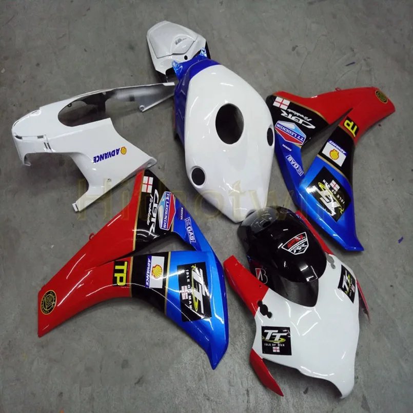 Пользовательские мотоцикла на одно изделие для HONDA CBR1000RR 2008 2009 2010 2011 CBR 1000 RR Обтекатели+ болты+ литья под давлением серебро M2