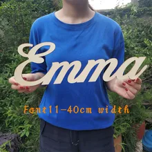 Пользовательские деревянные знак имени Детские буквы имя деревянные Свадебные украшения стены персонализированные знаки Искусство ремесло