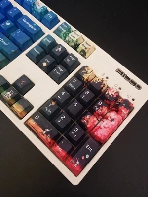 1 комплект 60/87/104 ключей ночные колпачки для Sakura PBT сублимационные механические