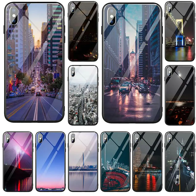Закаленное Стекло мобильный прозрачные чехлы для телефона Iphone 5 5s se X XR XS Max 7 6 6s 8