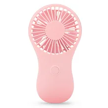 Портативный милый мини-вентилятор 3 скорости регулируемый ручной охлаждающий вентилятор 30 дБ тихий без шума для офиса дома питание от 3 батареек AAA