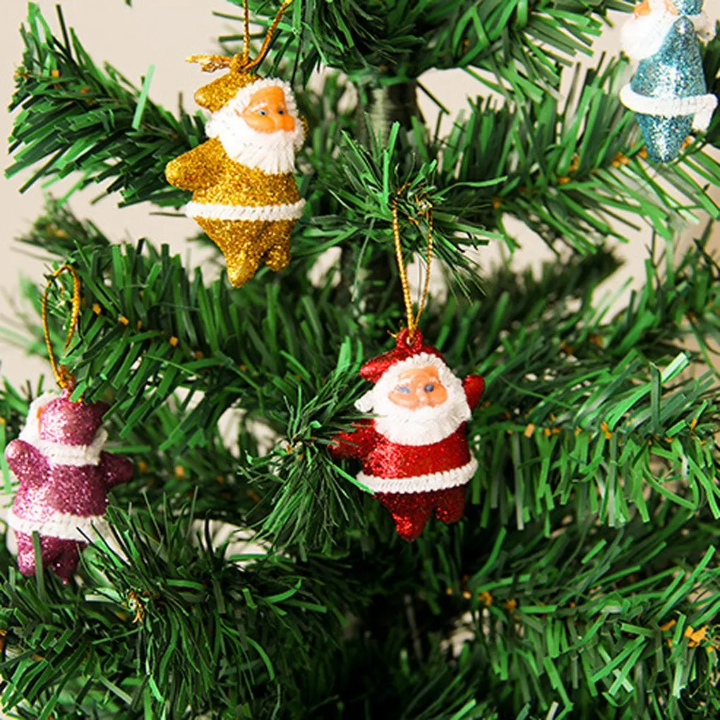 Рождественский кулон 6 шт Многоцветный Санта-Клаус вечерние украшения для рождественской елки подвесной Декор