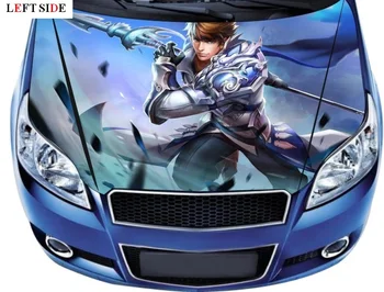 

LEFT SIDE Car Stickers Car Styling Covers Customize 3D Car Hood Sticker Decal Racing Camouflage Vinyl Film Sticker Paint