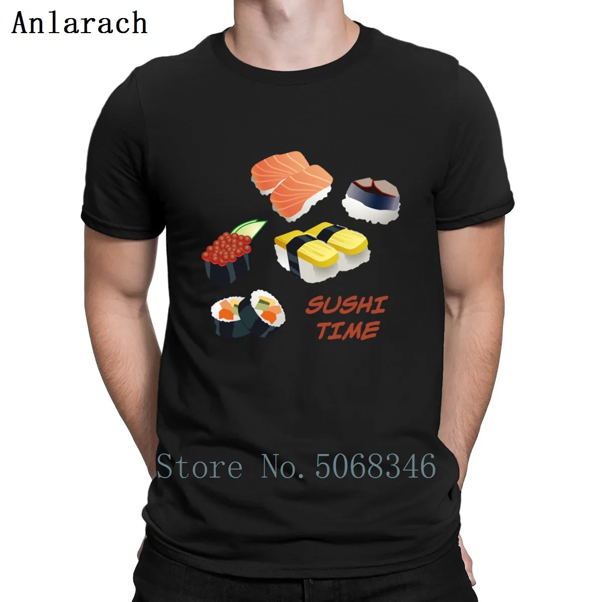 buy Sushi Time Nom Nom T Shirt Summer Style Tee Shirt Unisex Customize Novelty Euro Size S 3xl Comical Loose Shirt