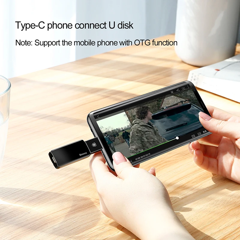 Переходник Baseus Type C папа USB мама для Samsung Galaxy S9 S8 Plus Note 8 OTG адаптер one plus 5t nokia