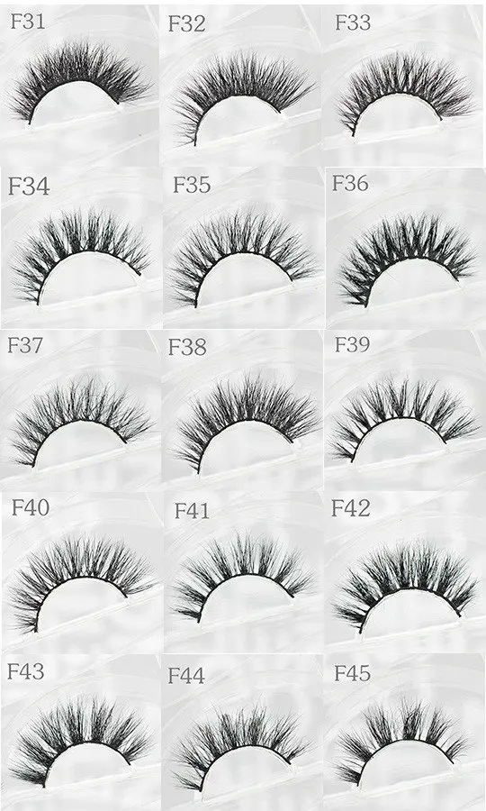 Топ норковые ресницы 3D Газа Lashes высокого качества 100 ручной работы отдельных ресницы объем ресниц