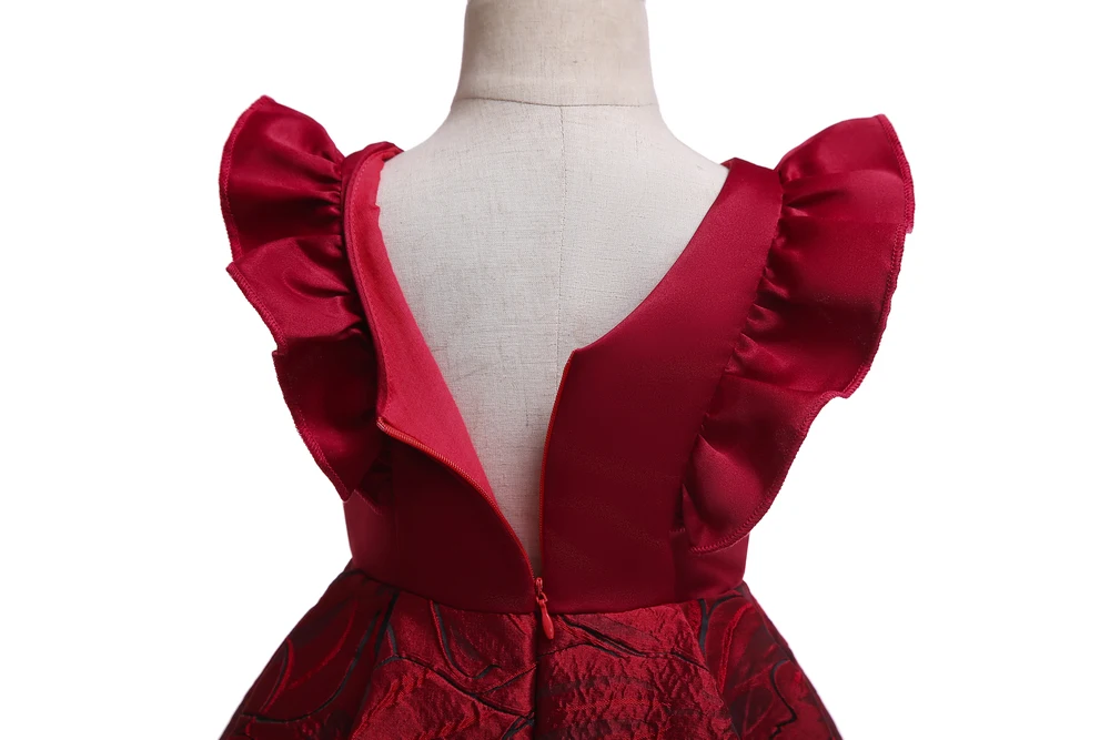 Floral Girl Dresses 2019 Summer Princess Costumes Wedding Child Clothing Ruffles Kids Dress For Girls Formal Prom Gowns 10 Years (6)