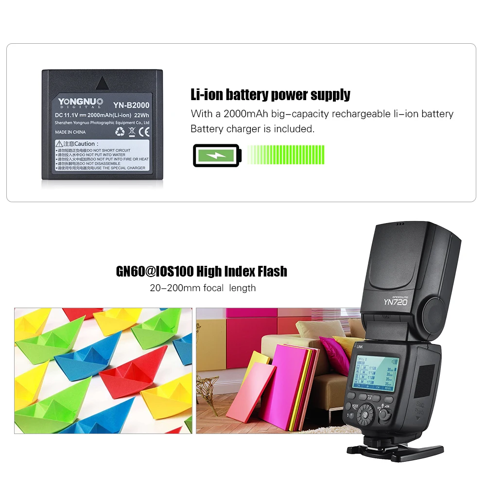 YONGNUO-YN720-Flash-Speedlite-Wireless-Flash-Master-Slave-Speedlite-GN60-LCD-Display-W-Battery-for-Canon (3)
