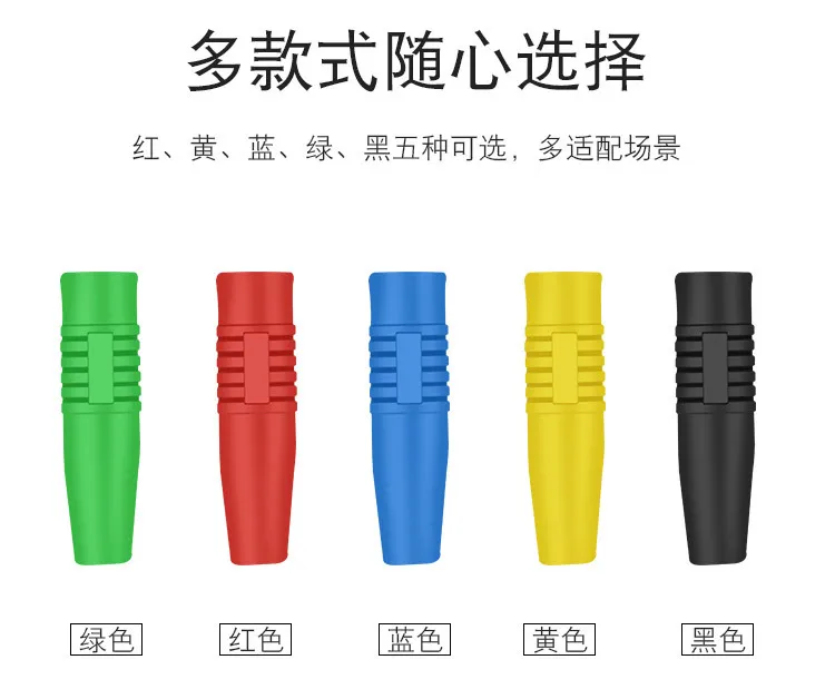 (20 pces) cobre 4mm banana plug cabeça