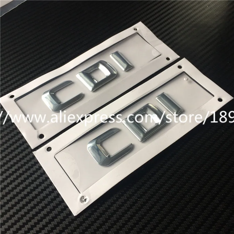 

1pc hot New Car Styling 3D ABS Plastic Chrome CDI TDI CGI Rear Boot Trunk Emblem Side Decal Badge Sticker logo