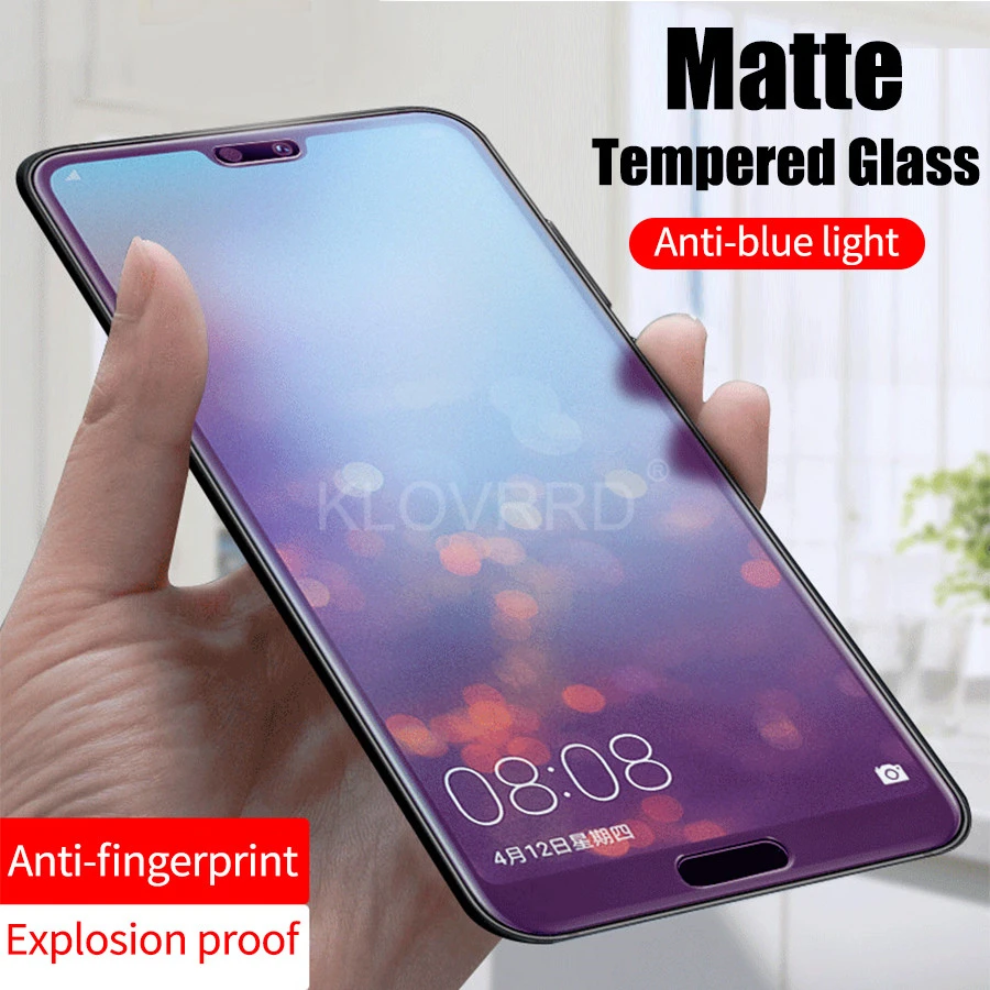 

Anti-blue UV Matte Screen Protector for Huawei P20 Pro P30 Lite Tempered Glass for Mate 20 20X Nova 3 4 Frosted Glass Anti-Glare