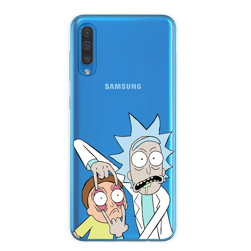 Cartoon Rick And Morty Soft TPU Case For Samsung J3 J5 J7 A7 A9 A6 A8 J4 J6 Plus A10 A20 A30 A40 A50 A70 Cover