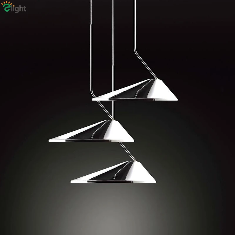 

Bover Non La Nordic Minimalism Irregular Aluminium Led Pendant Lamp Chrome / White Aluminium PVC Shades Led Pendant Light