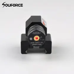 Маленькая красная точка лазерный прицел с 50-100 м Диапазон 635-655nm для пистолета регулируемый 11 мм 20 мм Пикатинни rail Охота прицел