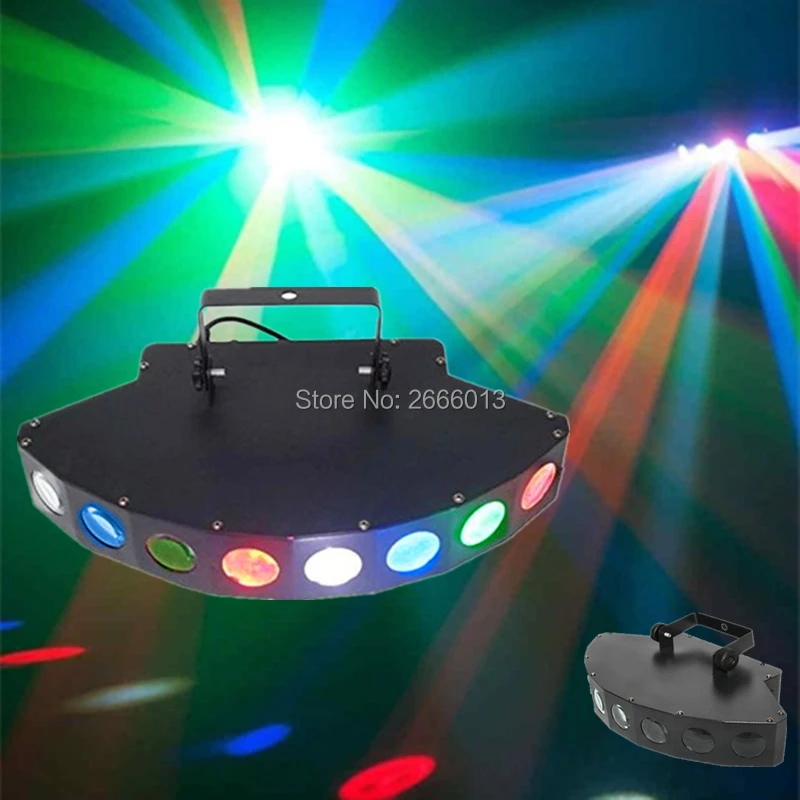 

LED DMX 8*10W Beam Light Colored DJ Club RGBW Scan Stage Effect Lights Disco Wedding Profesional Laser Light Bar KTV DJ Lighting